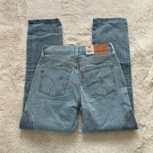 NWT Levi’s 501 Original Chaps Two Tone Denim Straight Leg Jeans
